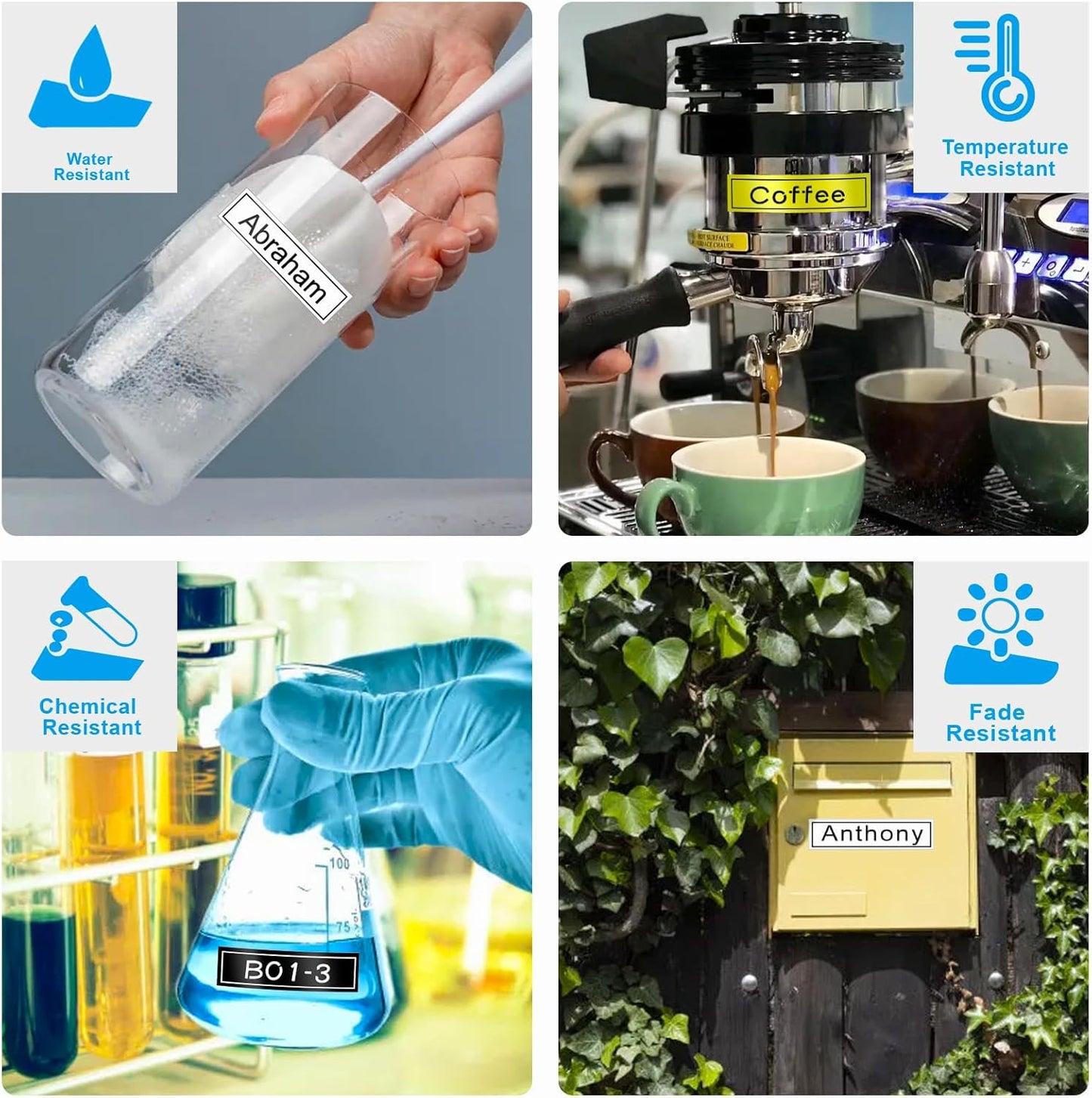 3-Pk 12mm TZ Labels Tape Compatible with Brother Ptouch TZe-231 335 831 Label Maker Tape 12mm 0.47" Laminated White/Black/Gold, Work for Brother Ptouch Label Maker PTD200 PTD400 PT1280 PT1880