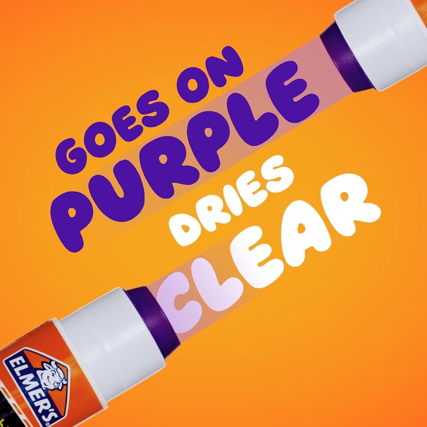 Elmer's Disappearing Purple School Glue Sticks Washable 7 Grams 60 Count