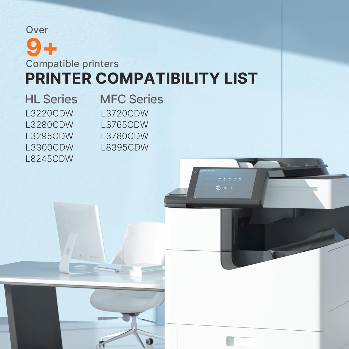 E-Z Ink Compatible TN229XL Toner Cartridges Replacement for Brother TN229XL TN-229XL TN229 XL to use with MFC-L3720CDW MFC-L3780CDW HL-L3220CDW HL-L3280CDW HL-L3300CDW Printer (TN229XLBK/C/M/Y-4 Pack)