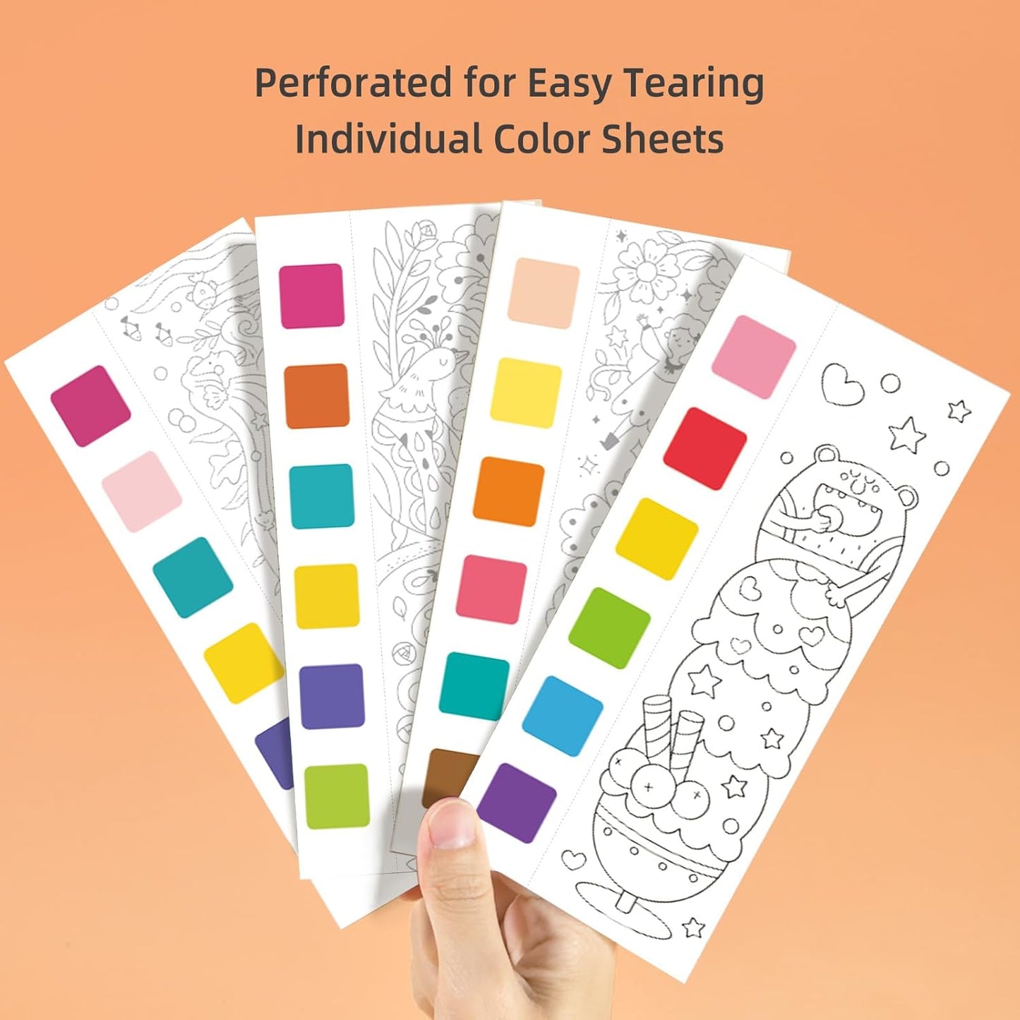 MiDeer Water Coloring Books for Kids Ages 4-8,Pocket Watercolor Painting Book Kit for Toddlers (Dinosaur Academy)