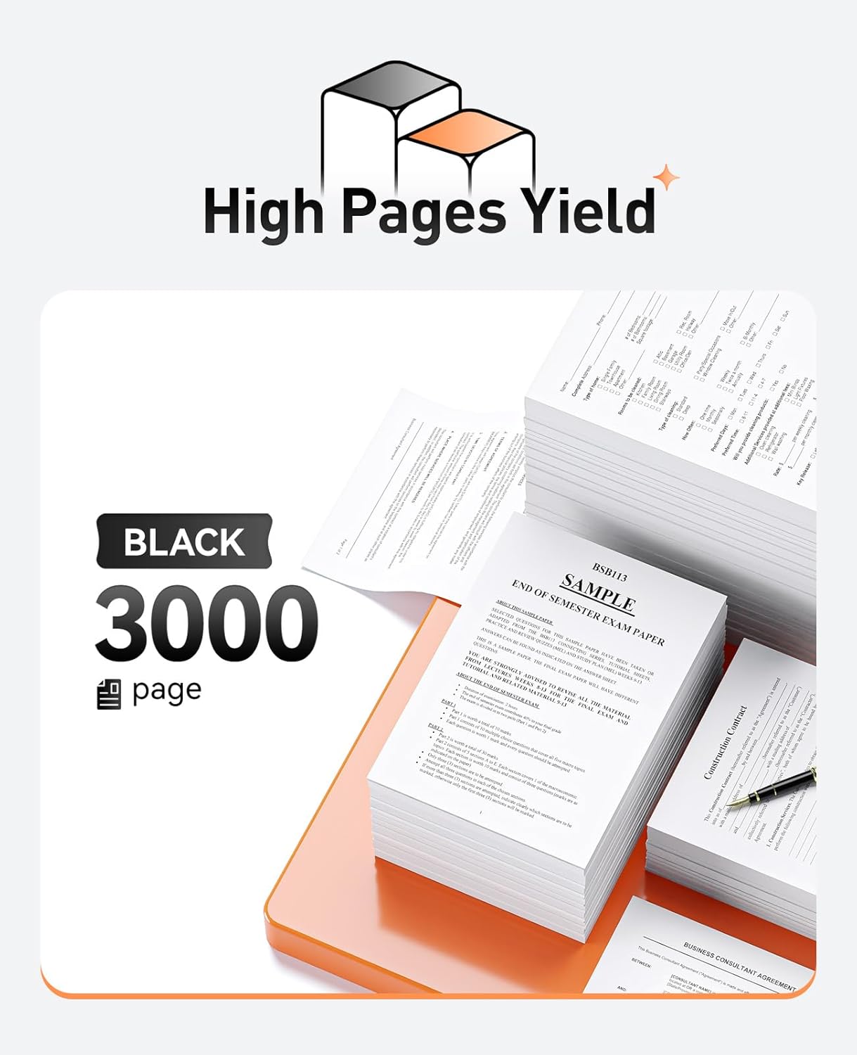 TN430 Toner Cartridge Black 1-Pack Replacement for Brother TN-430 TN460 TN-460 Compatible with Brother Intellifax-4100e 4750e 5750e HL-1240 DCP-1200 1400 8350 MFC-8300 MFC-8500 MFC-9600 P2500 Printer