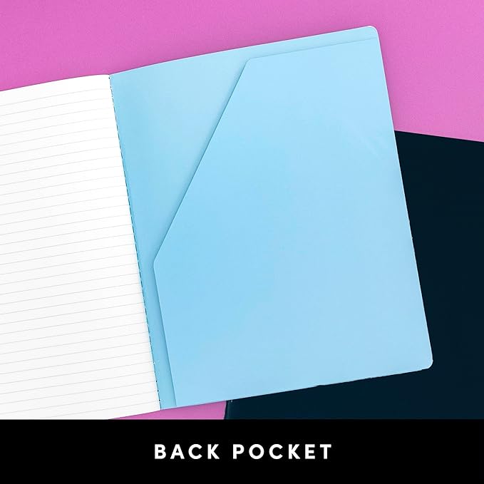 PAPERAGE Soft Cover Blank Journal Notebook, 2 Pack, (Dark Green), 100 Pages, Large 7.5 inches x 9.5 inches, Ideal for Sketch Book, Note Taking & Travel Journal