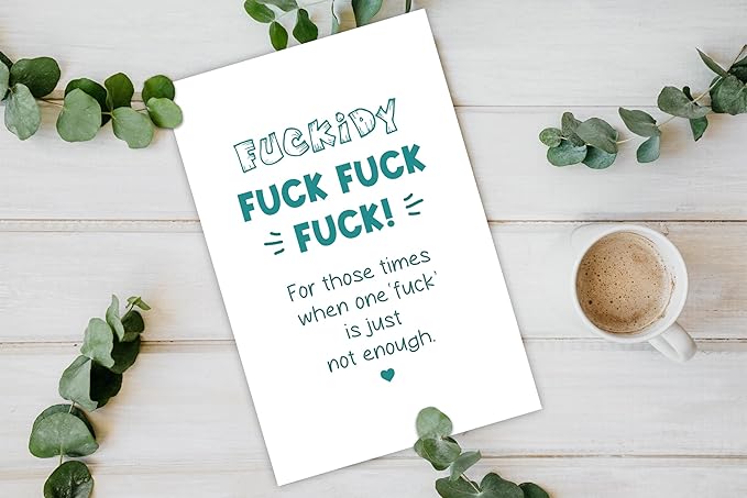 Fuck Cancer Card - Funny Cancer Encouragement & Rude Sympathy Card for Friend Fighting Illness