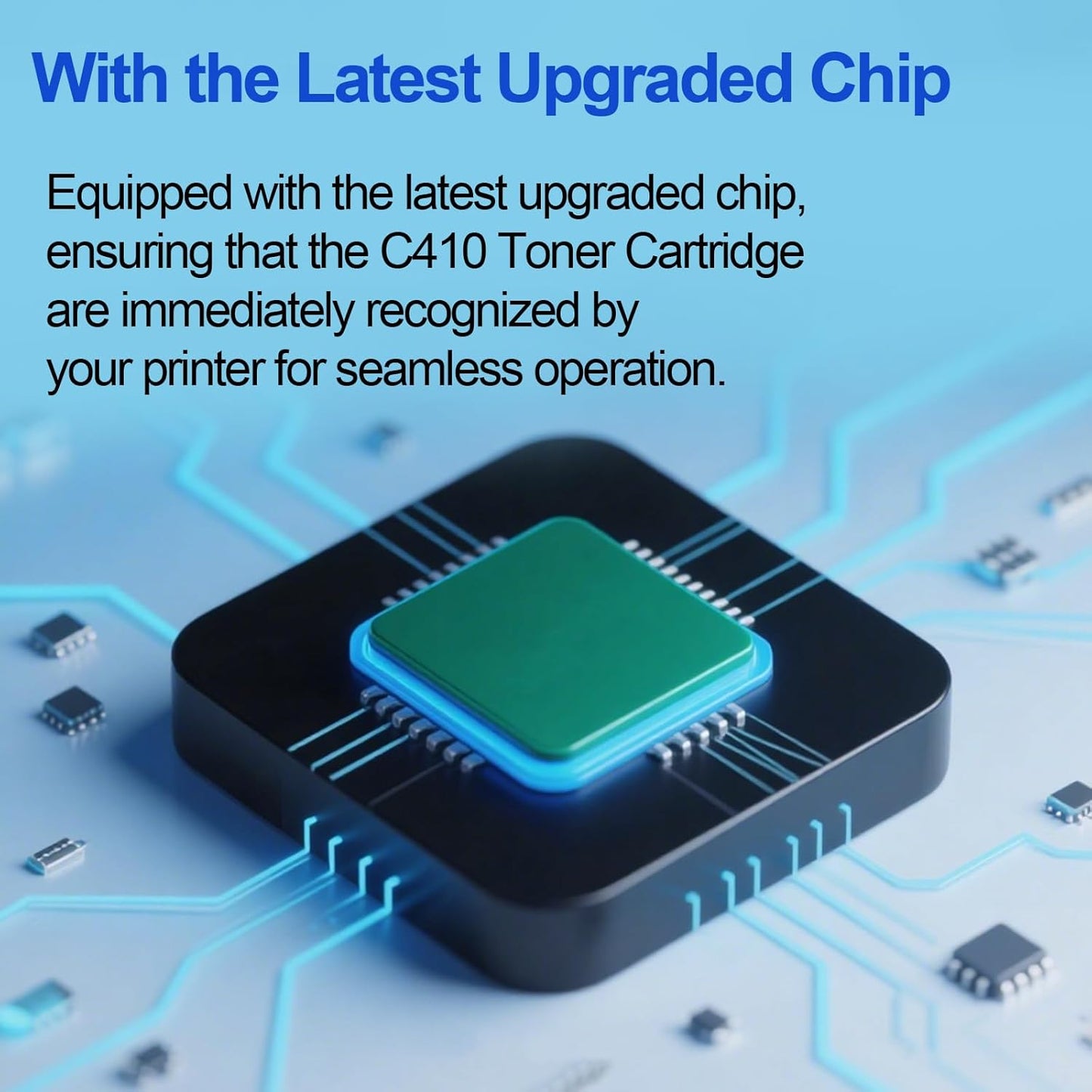 (with Chip) 006R04677 006R04678 006R04679 006R04680 Toner Cartridge Works for C410 C410DN VersaLink C415 C415DN Printers (4-Pack)