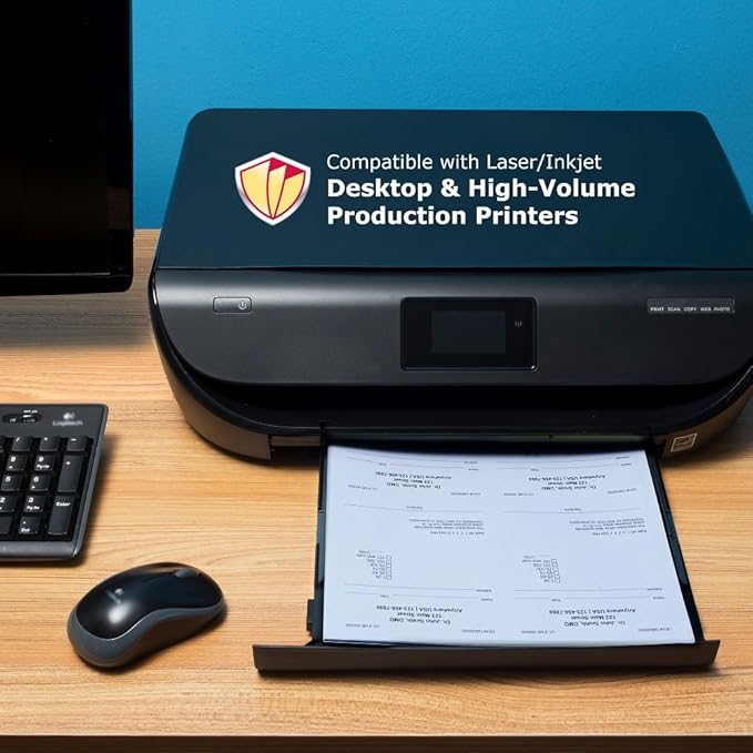 DocuGard Advanced Medical Security Paper for Printing Prescriptions and Preventing Fraud, CMS Approved, 7 Security Features, Laser and Inkjet Safe, Blue, 8.5 x 11, 24 lb., 500 Sheets (04545)