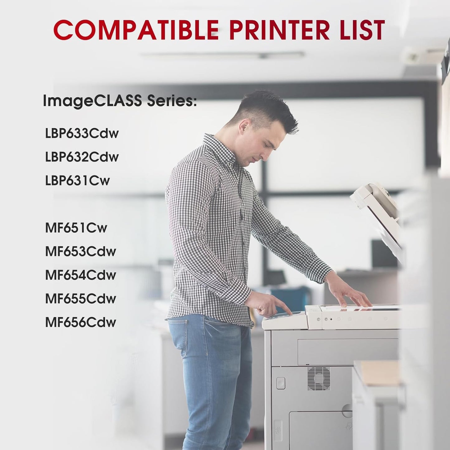 067H 067 High Yield 2 Pack Toner Cartridge Compatible for Canon 067H 067 Toner Cartridges for Canon Color imageCLASS MF650C MF656Cdw MF653Cdw MF654Cdw LBP632Cdw LBP630C Printer Black