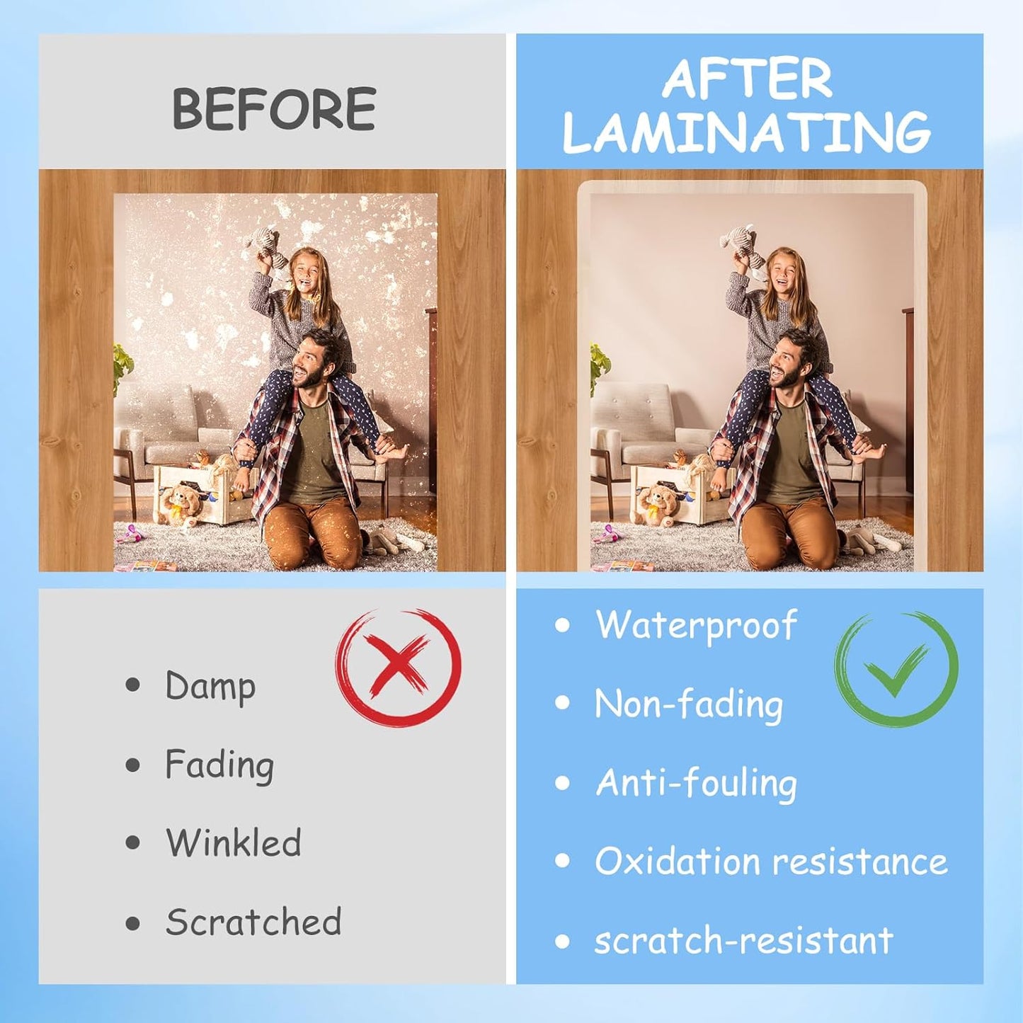 [3mil 500 Pack] InpourPack Laminating Pouches, 3 Mil Clear Thermal Laminating Pouches 9 x 11.5 Inch Laminating Sheets for Laminator, Holds 8.5 x 11 Inch Sheets