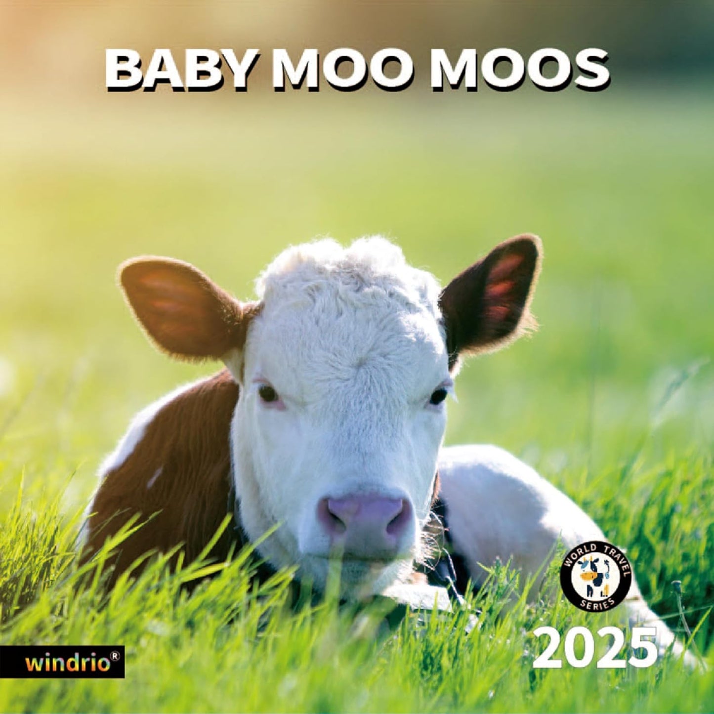 2025 Wall Calendar,Calendar 2025, January 2025 - December 2025, Wall Calendar Baby Moo Moos, 12" x 24" Opened,Full Page Months Thick & Sturdy Paper for Calendar Organizing & Planning