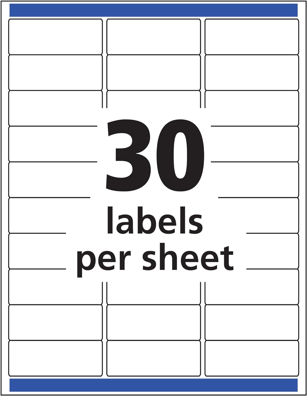 Avery Matte Clear Address Labels, Sure Feed Technology, Inkjet, 1" x 2-5/8", 300 Labels, 5 Packs (18660)