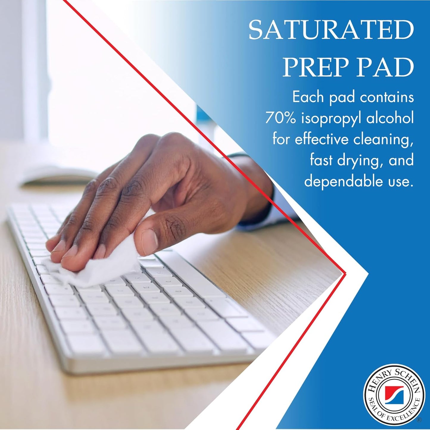 Large Alcohol Prep Pads (Case of 20 Boxes, 4,000 Total) – 70% Isopropyl Alcohol Wipes, Individually Wrapped – 2-Ply, Textured – Skin Prep Alcohol Swabs – Sterile Pads