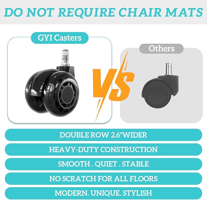 GYI O205P High Back Executive Office Chair, Big and Tall Office Chair 400LBS with Rubber Wheels,Ergonomic Adjustable Computer Desk Chairs with Padded Flip-up Armrests,Lumbar Support (Brown)