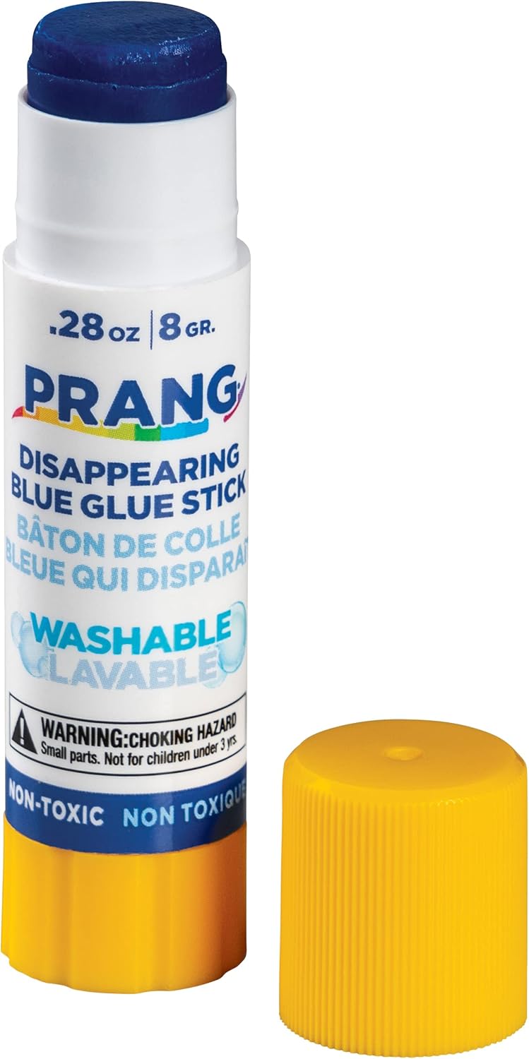 Prang Washable Glue Stick, Blue.28 Oz, 1 Count