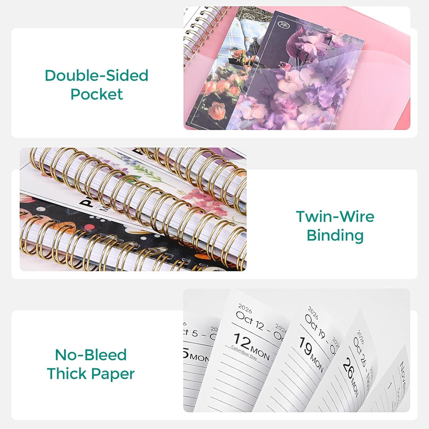 Planner 2026, 8.5" x 11" Monthly & Weekly Planner with Tabs, JAN - DEC 2026, Goal Setting & Time Management Organizer for Professionals & Students