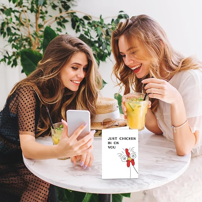 Funny Thinking of You Card for Women Men, Concern for Neighbors Card, Humor Miss You Gift for Husband Wife Boyfriend Girlfriend, Encouragement Card, Hilarious Get Well Card