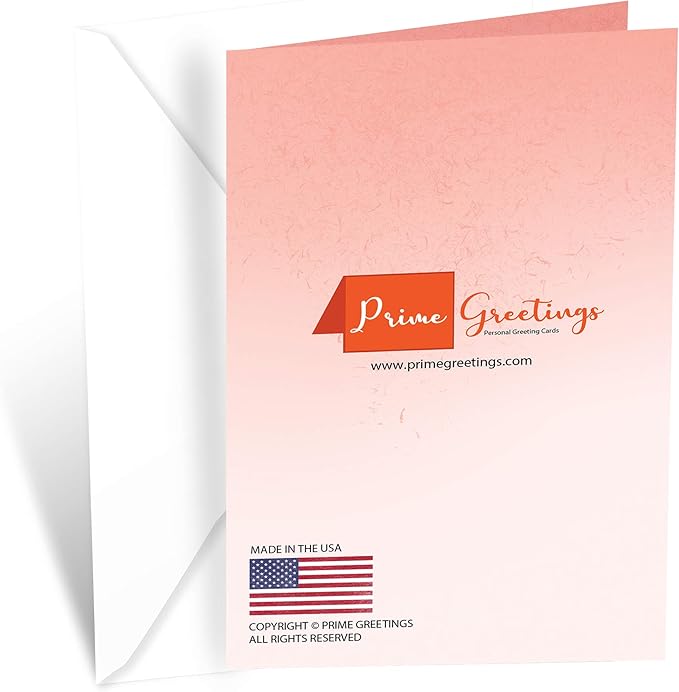Prime Greetings Mother's Day Card For Grandma, Made in America, Eco-Friendly, Thick Card Stock with Premium Envelope 5in x 7.75in, Packaged in Protective Mailer