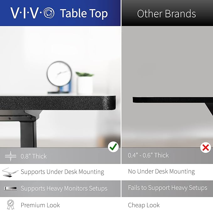 VIVO Electric Corner L-Shaped 84 x 63 in Standing Desk, Memory Height Adjustment, Dark Walnut Top Black Frame, DESK-E3CTBD-84