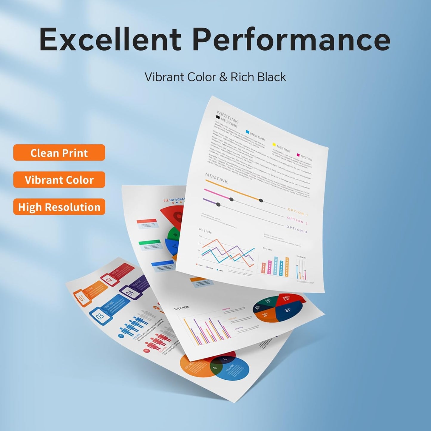 936 High Yield Ink Cartridges (4-Pack) Compatible for HP 936e XL | Works with : OfficeJet Pro 9110b, 9120b, 9130b OfficeJet Pro Wide Format 9720/9730 | Eligible for Instant Ink (B/C/M/Y)