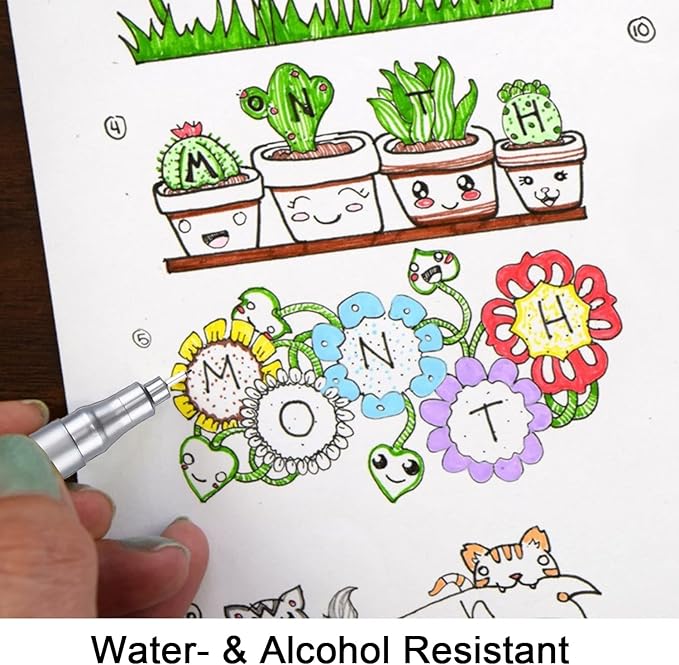 Dyvicl Micro-Pen Fineliner Pens, Black Pigment Liner Multiliner Archival Ink Micro Fine Point Pens for Drawing, Sketching, Journaling, Doodling, 9 Pack