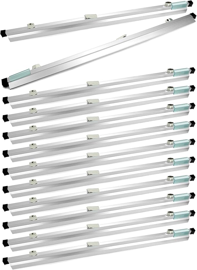 QWORK Blueprint File Hanging Clamps, 12 Pack 30" Blueprint Binding Strips, Large Document Storage and Organization, Architectural Drawing Storage Tool for Poster, Plans & Drawings