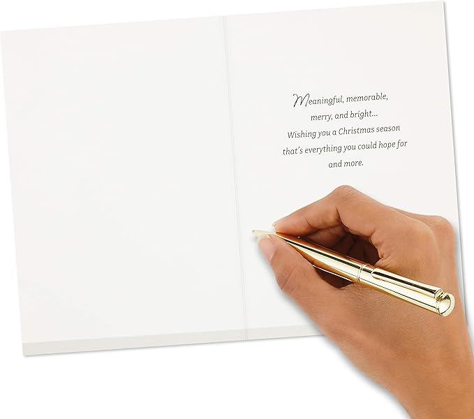 Hallmark Boxed Christmas Cards, Snowy Wreath (40 Cards and Envelopes)