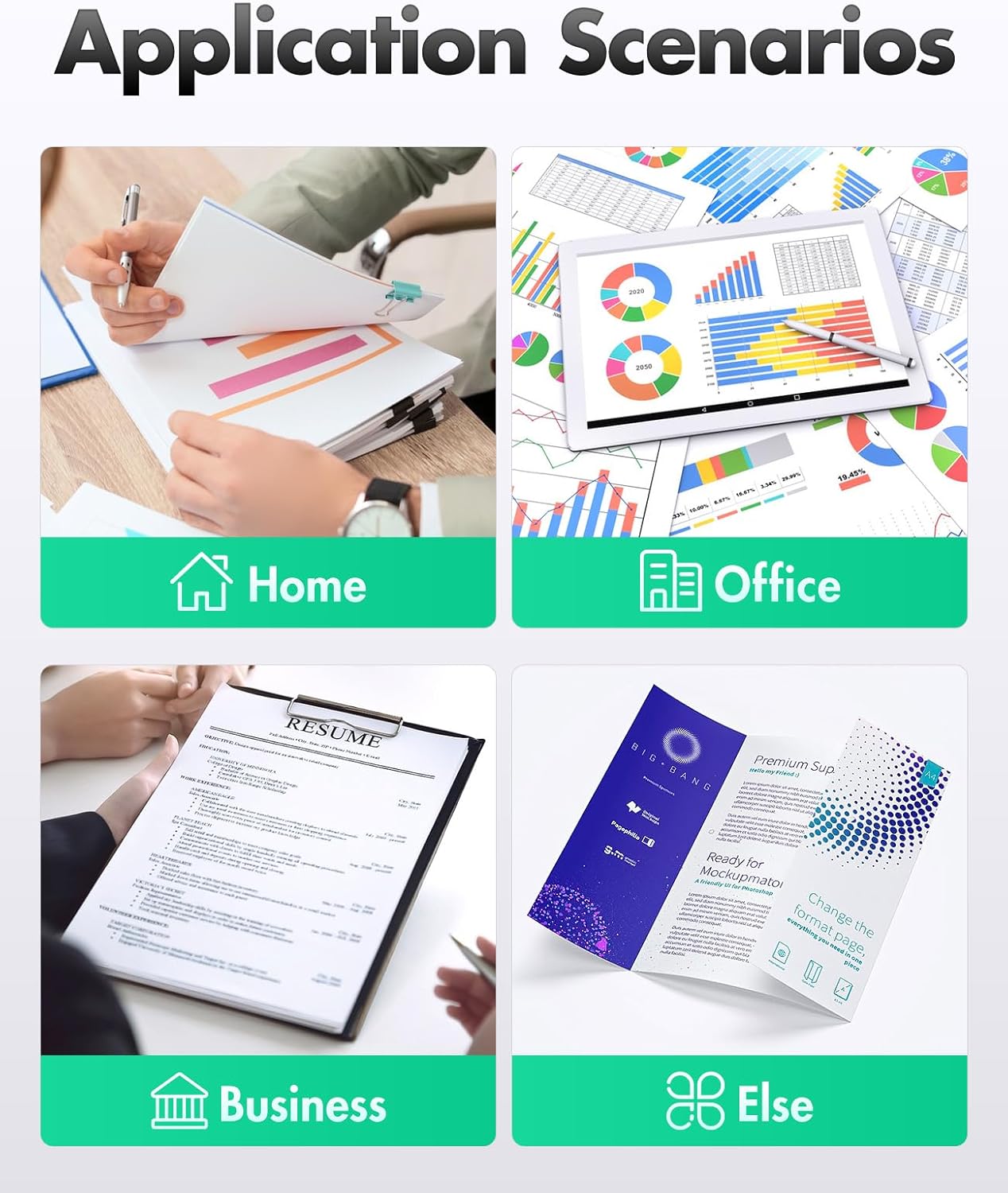 923e Ink Cartridges Combo 4-Pack High Yield with Chip Replacement for HP 923 923e 923XL Ink Compatible with OfficeJet Pro 8135e 8138e 8139e 8122e 8120 8123 8130 8133 Printers Black Cyan Magenta Yellow