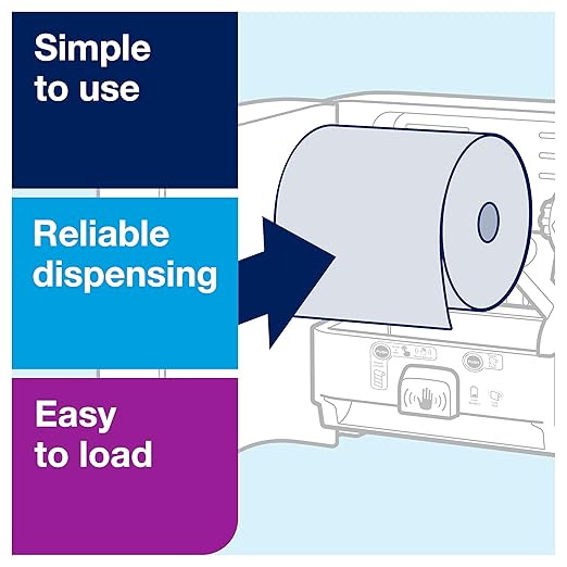 Tork Matic Hand Towel Roll Dispenser with Intuition Sensor, Stainless Steel, Image, H1, One-at-a-Time Dispensing - 461202