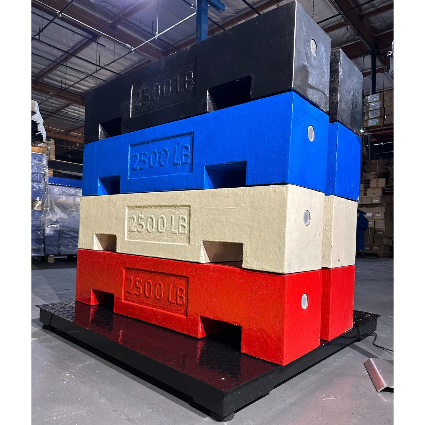 SellEton SL-700-3x3 36" x 36" Industrial Floor Scale, Accurate Pallet Scales with Metal Indicator for Warehouse Shipping | 1000 lbs x 0.2 lb