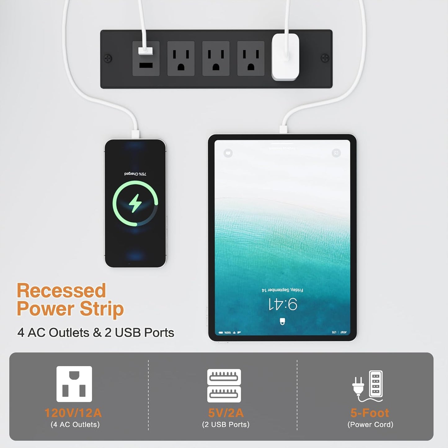 YOUNGAR 69.3" Home Office Desk with Storage, Reversible L Shaped Computer Desks, Corner Gaming Office Desk with 2 File Drawers&Power Outlet, White