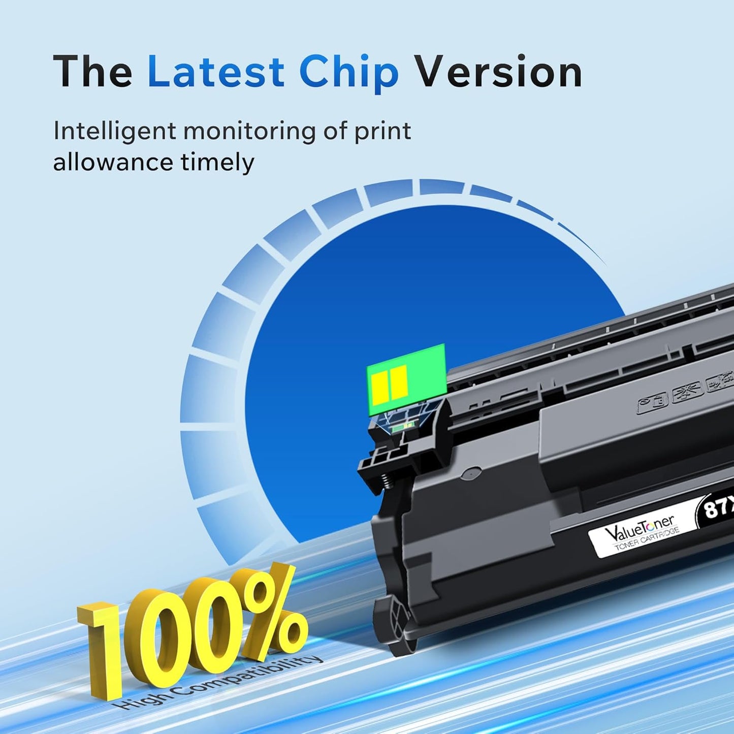 Valuetoner 87X High Yield Black Toner Cartridge Replacement for HP 87X 87A CF287X CF287A for HP Laserjet Enterprise M506 M506dn M506n Pro M501 M501dn M506 M506x M527 M527dn Printer Ink (Black, 2-Pack)