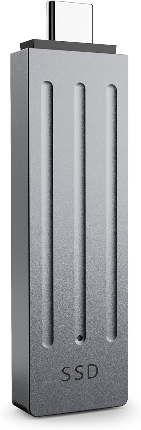 Seagate Ultra Compact 1TB, Portable SSD, 1000MB/s, USB-C, USB 3.2 Gen2, IP54 Water Dust and 3m Drop Resistant, Windows/Mac/iPhone/iPad/Android Phone/Tablet/PS4/PS5/Xbox Compatibility (STMX1000400)