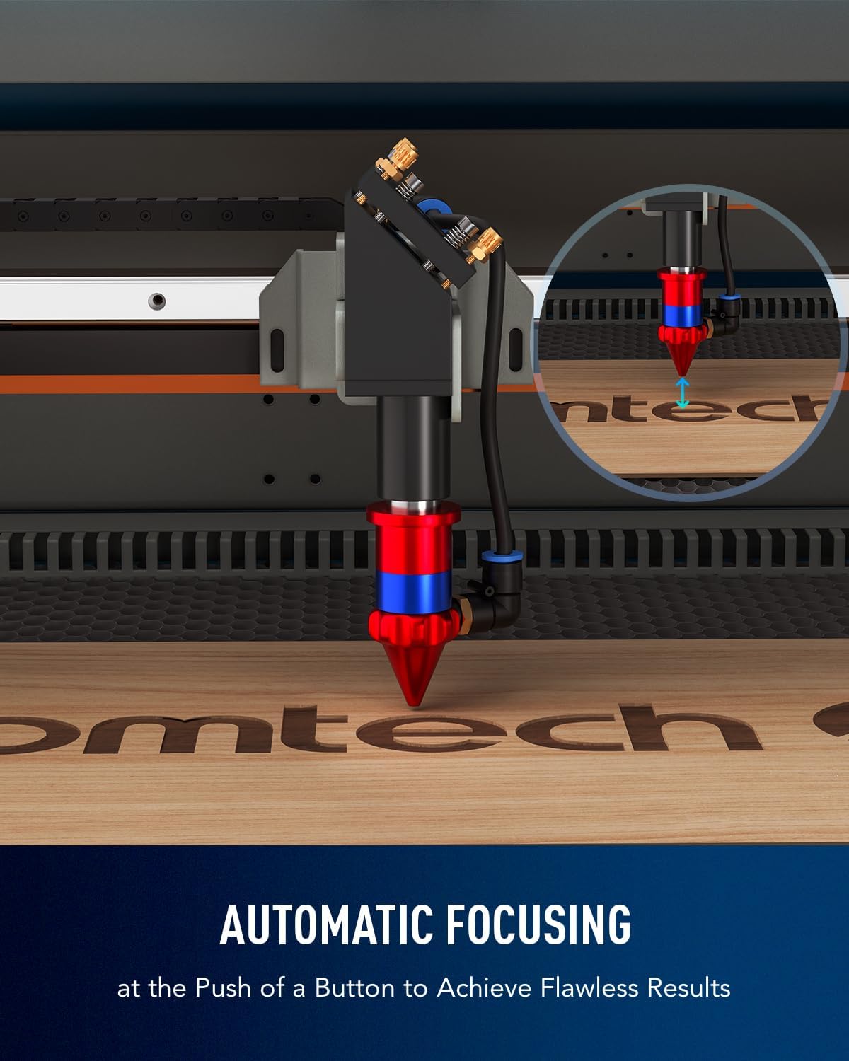 OMTech 90W CO2 Laser Engraver with LightBurn and Water Chiller, 20"x28" Laser Engraving Cutting Machine with Autofocus Autolift 4 Way Pass Air Assist, Commercial Laser Cutter