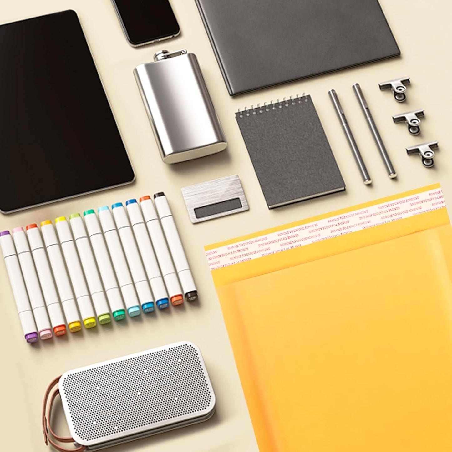 Kraft Bubble Mailers 8.5x11inch 50Pack Yellow Self-Seal Padded Envelopes Bubble Opaque Padded Mailers Shipping Bags for Small Businesses to Package and Mail Jewelry Cosmetics, Electronic Products