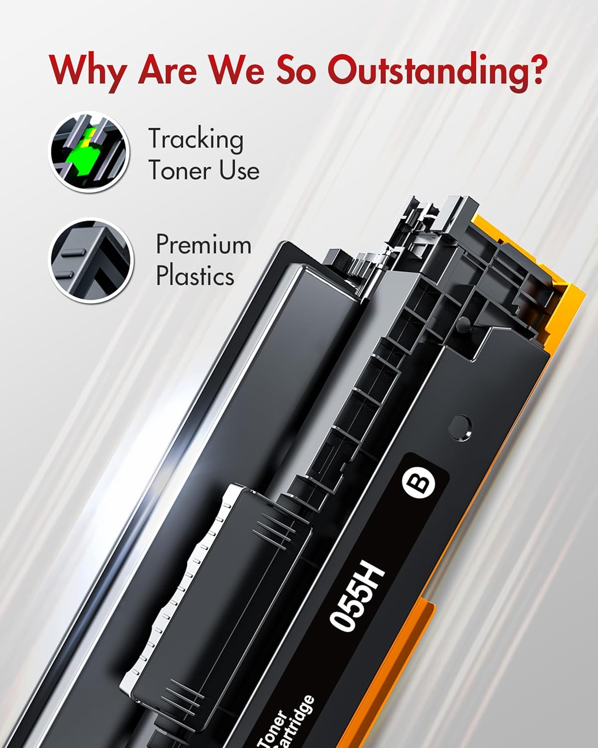 High Yield|055 Toner Cartridge Set MF743Cdw| Replacement for Canon 055 toner cartridge set Compatible with Canon Color ImageCLASS MF741Cdw MF743Cdw toner cartridges MF745Cdw MF746Cdw LBP664Cdw Printer