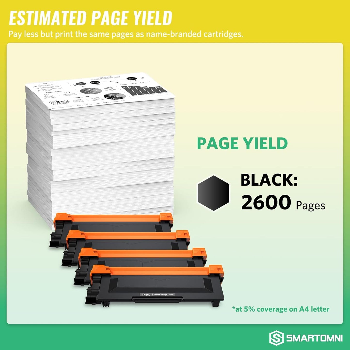 TN660 Compatible Toner Cartridge Replacement for Brother TN660 TN630 use for Brother DCP-L2500D L2305W HL-L2300D L2360DN MFC-L2680W L2705DW MFC L2740DW l2720DW Toner