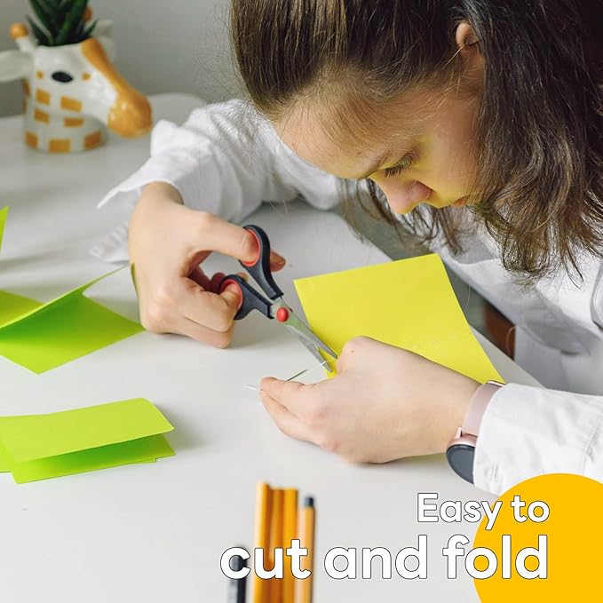 Colored Card Stock 8.5 x 11 Assorted, Goefun Colored Cardstock 25 Colors, 80lb Colorful Printer Paper, Multicolor Construction Paper for Crafts & Scrapbooking