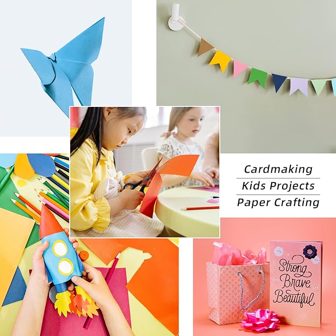 60 Sheets Colored Card Stock Paper 250 gsm 85 lb 12 x 12 20 Assorted Color Cardstock Colorful Paper for Cricut Card Making Paper Crafting