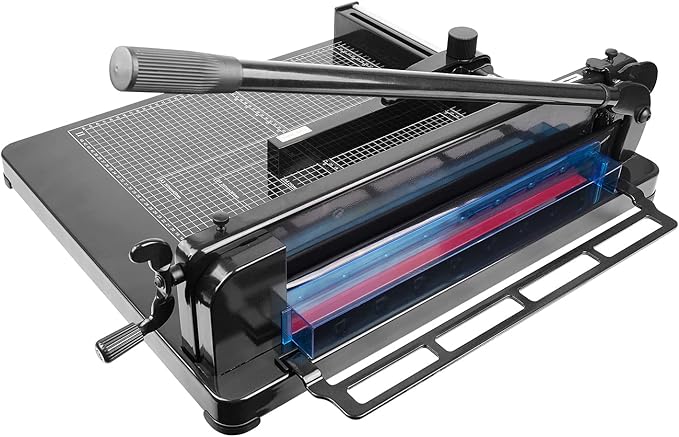 A3 Heavy Duty Paper Cutter, 17"Guillotine Paper Cutter, High-Speed Steel Blade 1.57" Stack Cutting