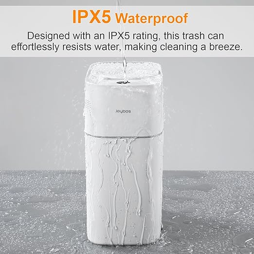 MOPALL Automatic Motion Sensor Bathroom Trash Can with Lid, 3 Gal Touchless Trash Can Auto-Adsorption Garbage Can, Slim Smart Trash Bin Waterproof Waste Basket for Bedroom, Kitchen, Office, Toilet, RV