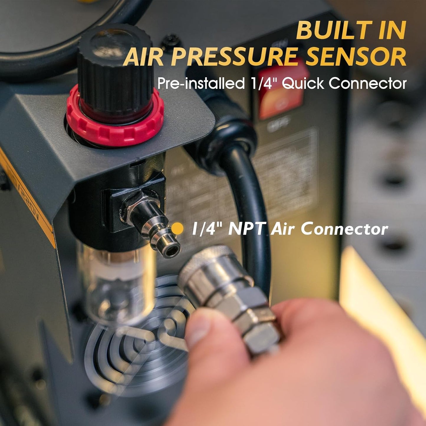 TOOLIOM 50A Non High Frequency Plasma Cutter 110/220V Dual Voltage 2T/4T Cutting Machine 3/4" Clean Cut with Large Digital Display