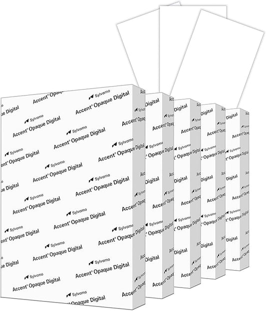 Accent Opaque White Printer Paper, 13” x 19” 32lb Bond/80lb Text Copy Paper – Premium Super Smooth Computer Paper, 97 Bright, 118gsm – Ideal for Ink Heavy Printing – 189035C – 1,500 Sheets (5 Ream)
