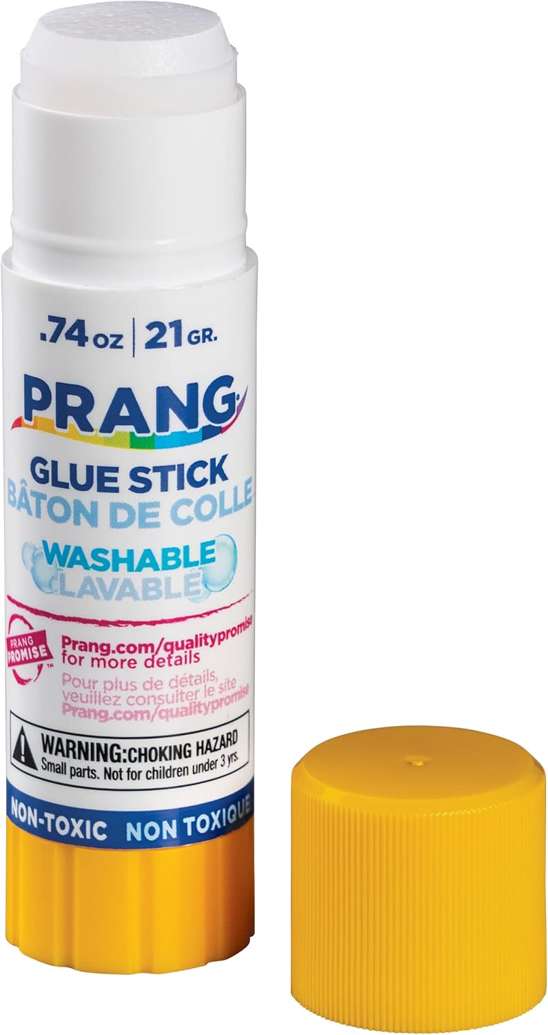 Prang Washable Glue Stick, Clear.74 Oz, 1 Count