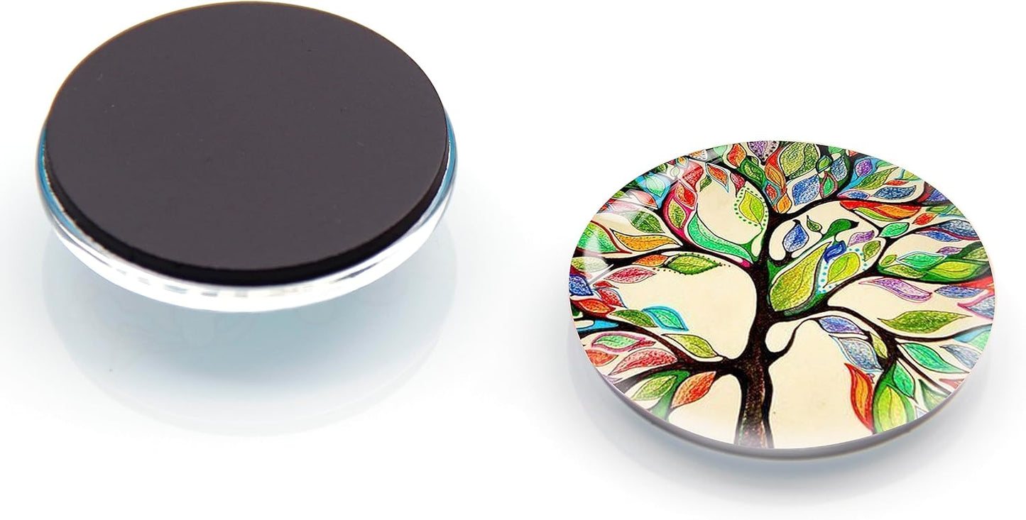 12Pcs Glass Refrigerator Magnet Fridge Sticker,Bird Fridge Magnets Decoration for Crafts,Strong Fridge Magnets for Kitchen, School,Office Whiteboard, Cabinet and Dishwasher