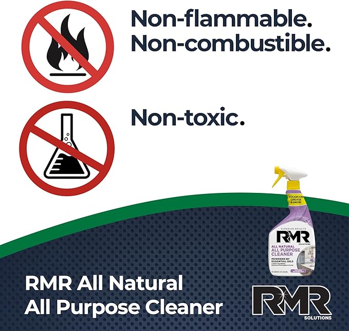 RMR All Natural All-Purpose Cleaner - Non-Toxic, Rinse-Free Multipurpose Cleaning Supplies, Biodegradable, Modern Botanical Scent, 32-Ounce Spray, 2 Pack