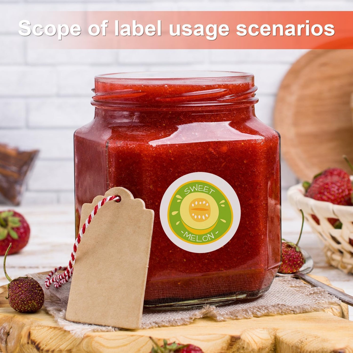 Methdic 2" Diameter High Visibility Printable Round Labels，Matte White，360 Customizable Blank Stickers