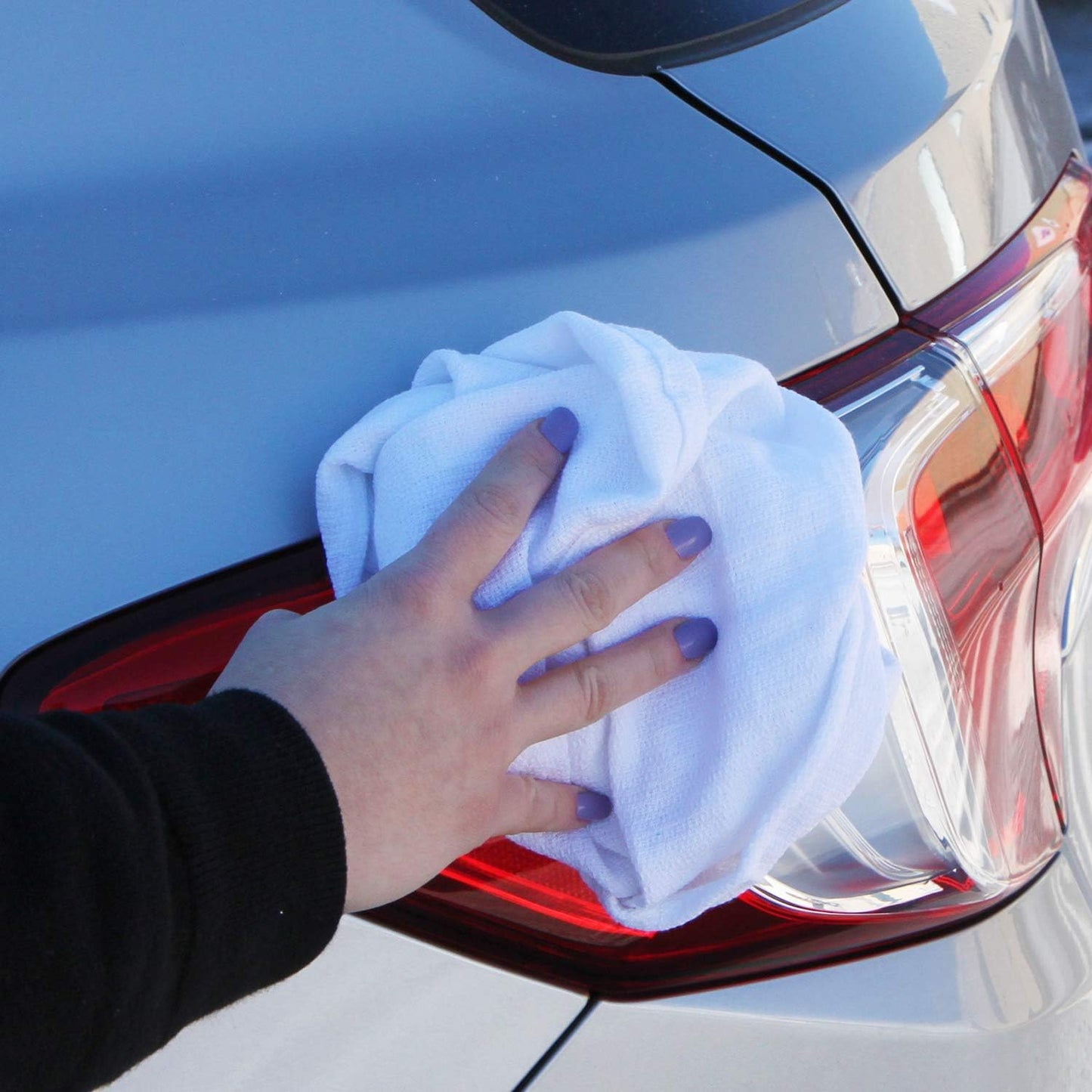 Arkwright Surgical Huck Towels - (Pack of 12) Lint Free & Highly Absorbent Pre-Treated Cotton Cleaning Cloths, Perfect for Medical, Auto Detailing, Window Glass, and Shop, 16 x 26 in, White