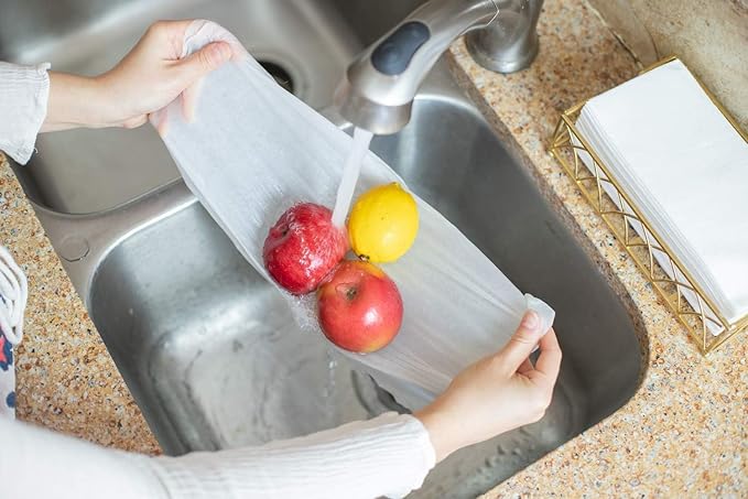 50 Paper Towels Cloth-Like Hand Tissue Paper Napkins, Disposable Hand Towels for Bathroom Guests, Disposable Face Towel for Guest, Washcloths or Dinner Napkin, Made in USA, White