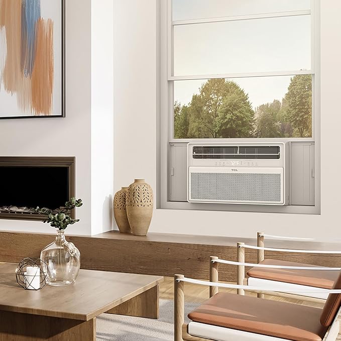 TCL 12,000 BTU Q-Series Smart Inverter Window AC, Ultra-Quiet 38dB Fan & 40dB Cooling, 38% Energy Saving, 3-Step Install, Open-able Window, Works with Smart Home Devices, Cools up to 550 Sq. Ft.