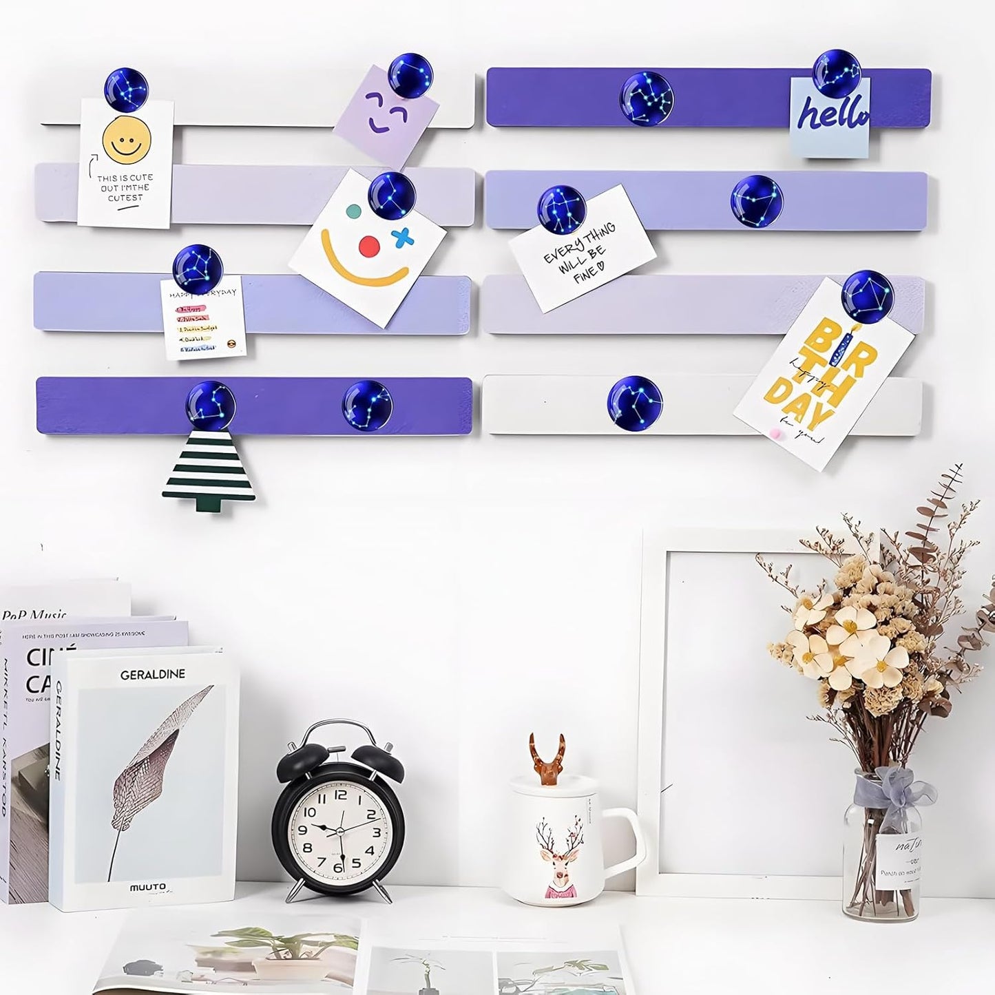 24Pcs Decorative Push Pins,Cute Push Pins,Cork Board Tacks,Cute Thumbtack for Office Decorative (24-Horoscope)