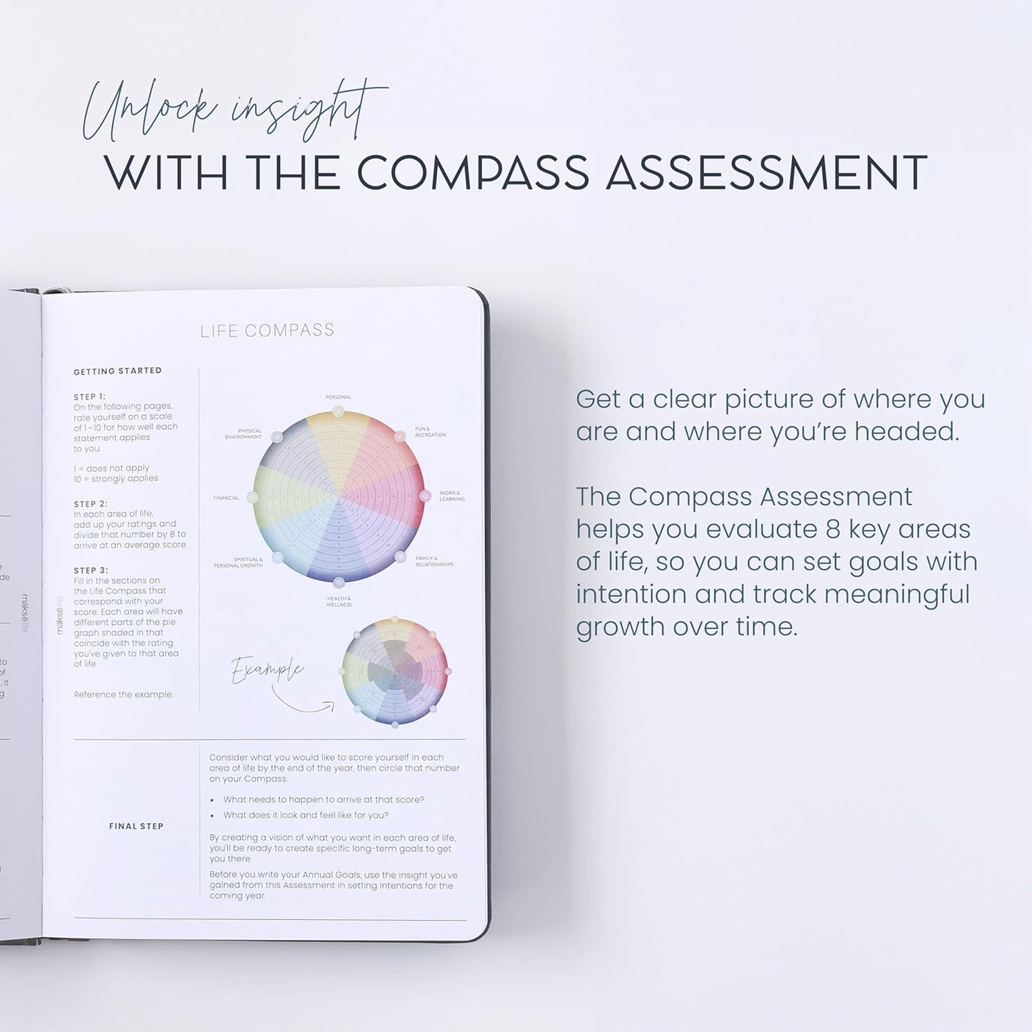 Quarterly Undated Planner - Goal Setting And Weekly Planner, Productivity Tools, Time-Management, Habit Tracker, Gray