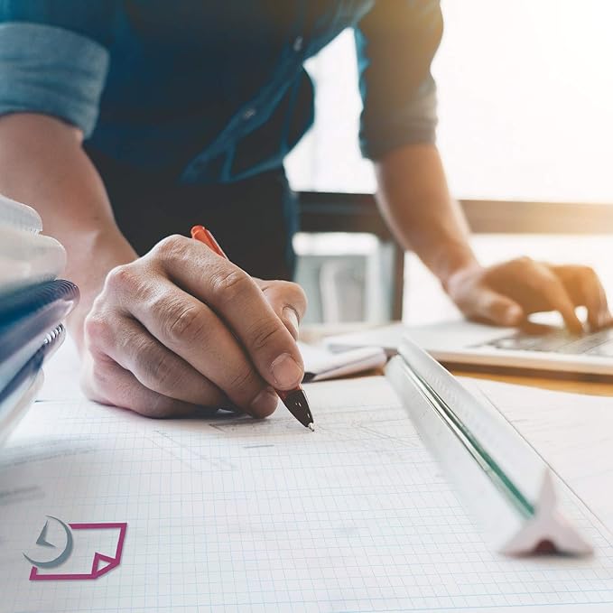 Graph Paper Pad for Blueprint Drawings, Drafting, Engineering Drawing, and Planning - Graph Paper 11x17 Blueprint Quadrille Grid Paper Pads with Blue Lines, High Brightness 50 Sheets (1-Pack)